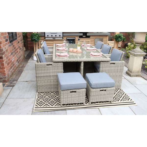Royalcraft WENTWORTH 10 Seater Cube dining Set & Reviews Wayfair.co.uk